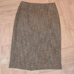 UNITED ARROWS 多色ツイードひざ丈タイトスカート 未着用