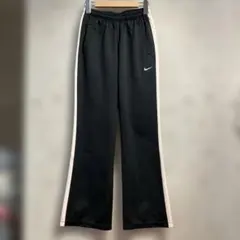 00s NIKE フレアトラックパンツ　ナイキ　レディース　ブラック　ピンク