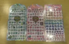 うるちゅるプチシール　　うるちゅるpopシール　3枚セット