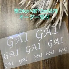 オーダーステッカー　横24㎝×縦12㎝以内