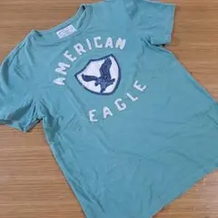 American Eagle 刺繍ロゴ Tシャツ M