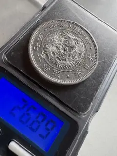 ★本物保証★　新一円銀貨　大型　明治17年　特年　極美品　1円　一圓 ☆本物保証 新一円銀貨 大型 明治17年 特年 NGC ☆本物