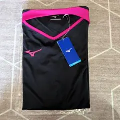 Mizuno バレーボール プラクティスシャツ 2XL 黒/ピンク レディース