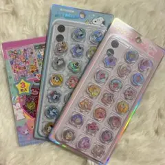 Kira★Coro おはじきシール 2個セット ホログラムデコシール1枚