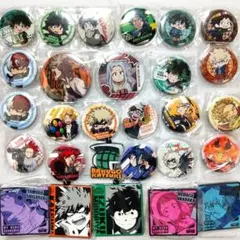 東京リベンジャーズ・ヒロアカ　缶バッジアクリルストラップセット 全35個