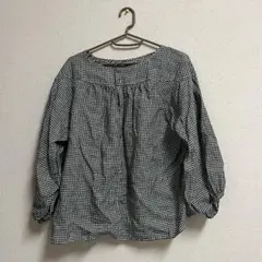 green label relaxingグリーンレーベルチェックブラウス【M】