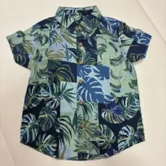 NEXT パッチワーク風　葉柄シャツ 1½-2歳