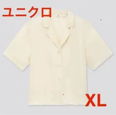 ☆リネンブレンドオープンカラーシャツ XL☆