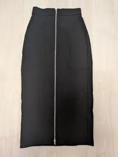 【美品】GU ジーユー　裏フリースフロントジップスカート　S