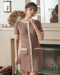 ダーリッチ　パイピングミニワンピース