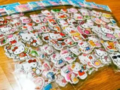 サンリオキティぷくっとシール　9枚セット(訳あり)