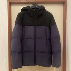 GU フード付き 中綿　ダウンジャケット 黒・紫