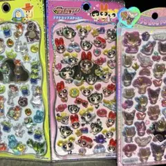 【３点セット】トイストーリー、パワパフ、日焼けサンリオシール