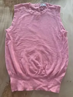 ZARA ピンク ノースリーブ セーター Sサイズ