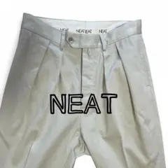 NEAT 2インプリーツワイドパンツ　コットン100%