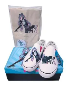 【限定 新品】MTV×初音ミクコラボアートスリップオン 27.0cm 特典付き