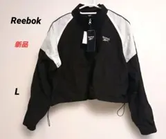 新品【Reebok】 リーボック　ショート丈 ブラック　ジャケット Lサイズのサムネイル