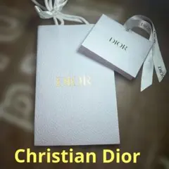 お得な2点セット♡ Dior ショップ袋 ホワイト ゴールドロゴ