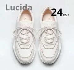 新品同様 Lucida ルシーダ グリッターボリュームスニーカー 24センチ
