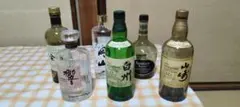 響・岡山・山崎・白州・余市・リザーブ　空き瓶セットのサムネイル