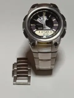 CASIO wave ceptor 腕時計 アナデジ 本体