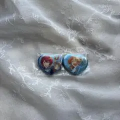 あんスタ 朱桜司 月永レオ ハート缶バッジ