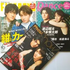 FINE BOYS他／Snow Man渡辺翔太・SixTONES森本慎太郎 表紙