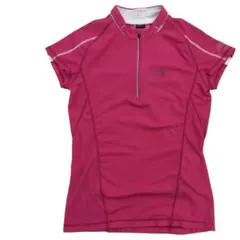 MILLET ミレー ハーフジップTシャツ フューシャピンク 吸汗速乾 S 90