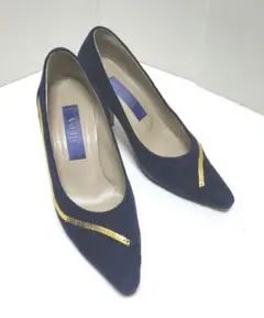 MEDA　紺スエードパンプスのサムネイル