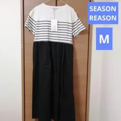 新品未使用　SEASON REASON　半袖ロングワンピース　М