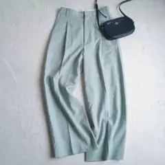 ワイドパンツ ウール