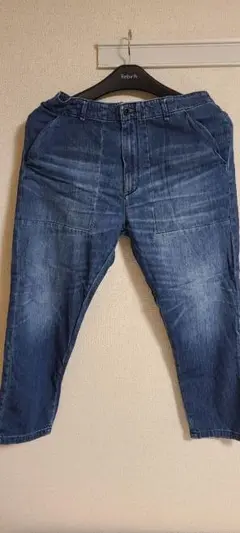 DENHAM ダークブルー ストレートデニム