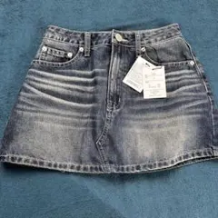 GRL インパン裏地付きデニムミニスカート cu536 Sサイズ