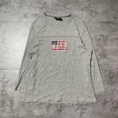 Ralph Lauren アメリカ国旗プリント 長袖Tシャツ