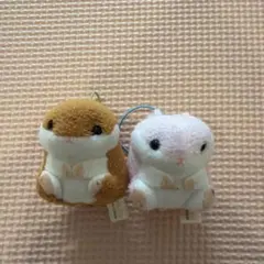 ぷちまる ハムスター ぬいぐるみマスコット 2点セット