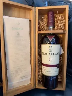 未開封 The Macallan 25 Years Old ウイスキー 木箱入り - メルカリ