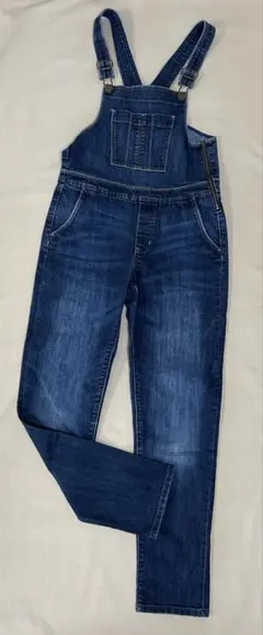 【GapKids】ダークブルー オーバーオール スリムフィット 155