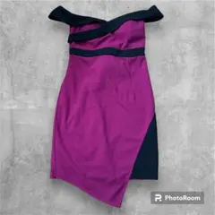 Tika　Sサイズ　キャバ嬢　ワンピース　ドレス　ピンク紫