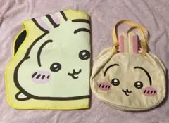 ちいかわ ラグマット ねそべり うさぎ おかおbigボストンバッグ