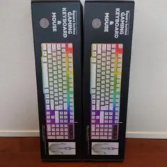 YD-2703 ゲーミングキーボード＆マウス ホワイト ブラック まとめ売り