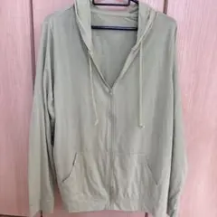 オリーブグリーン フルジップパーカー