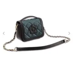 MARY QUANTスクエアキルトデイジーパッチ 2WAYミニショルダー