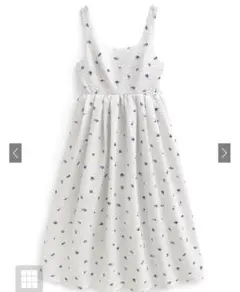 GRL 花柄ジャガードフレアワンピース