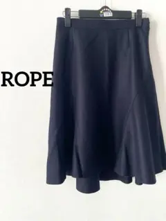 【ROPE】ロペ フレアスカート ブラック　膝丈 上品 綺麗め　36