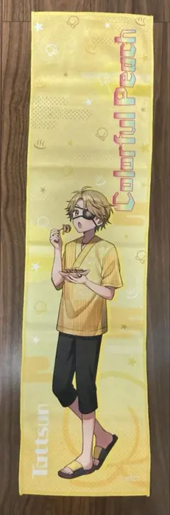 カラフルピーチ　極楽湯　たっつん　マフラータオル