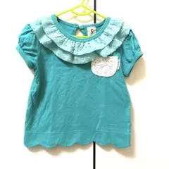 chocola ターコイズ フリルTシャツ 110のサムネイル