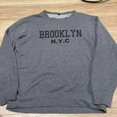 BROOKLYN N.Y.C ロゴ スウェット グレー Lサイズ