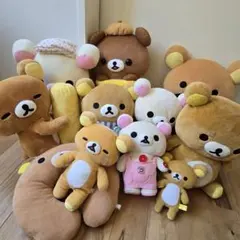 【まとめ売り】リラックマ コリラックマ チャイロイコグマ ぬいぐるみ クッション