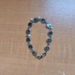 花型ブレスレット 真珠付き