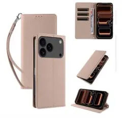 ♡新品♡iPhone17Proケース 手帳型 PUレザー マグネットスタンドのサムネイル